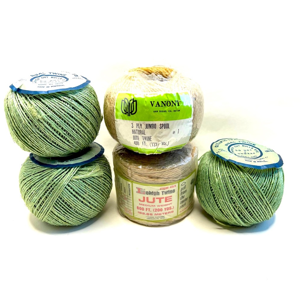 Vintage Jute and Sisal Twine for Gift Wrapping and Garden